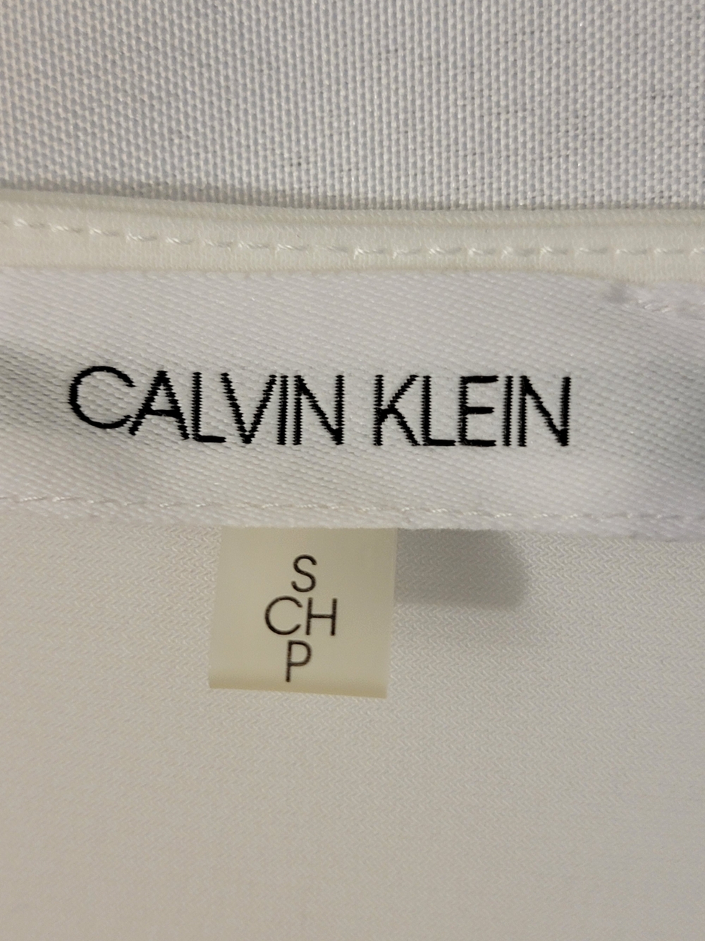 Calvin Klein White Embellished Sleeveless Tank Top Size PS - Picture 2 of 9
